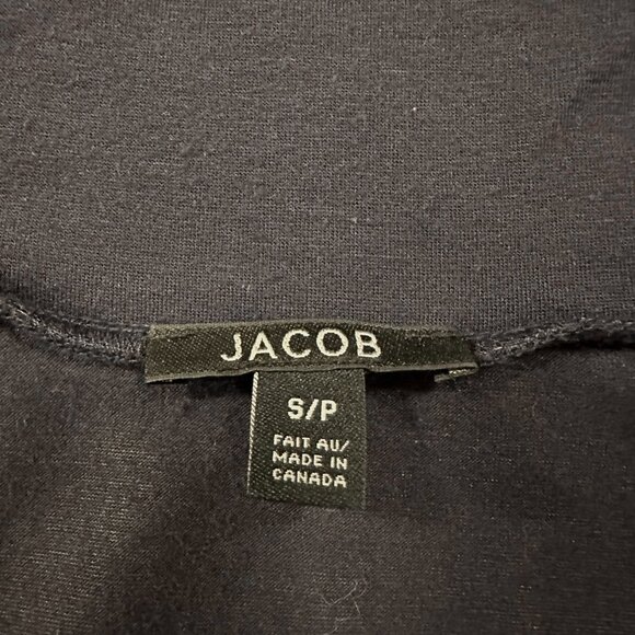 Blue Short Puff Sleeve Turtle Neck Top Womens Size S Peplum - Picture 3 of 5